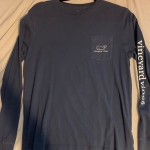 Long sleeve Navy Vineyard Vines shirt